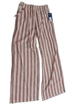 Universal Thread Women's Mid-Rise Wide Leg Striped Palazzo Pants